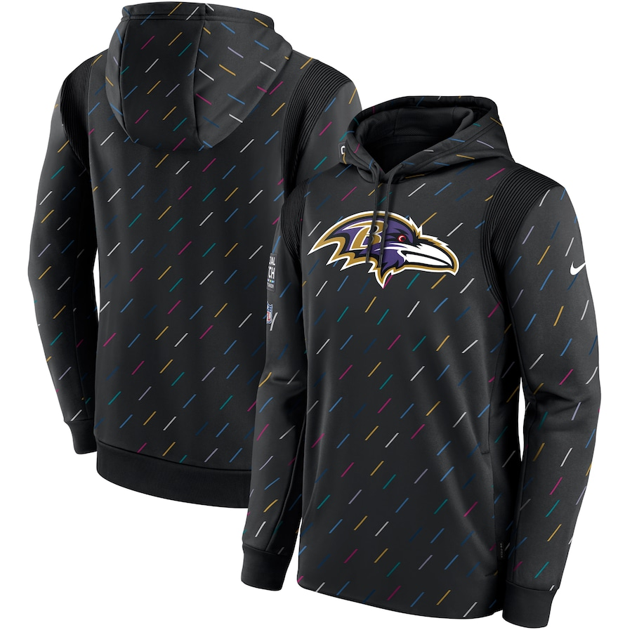 Women NFL Baltimore Ravens 2025 Nike black hoodie->women nfl jersey->Women Jersey